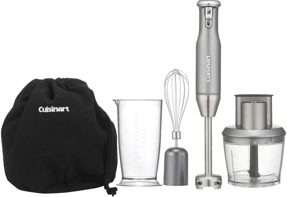 CUISINART Variable Speed Immersion Blender with Food Processor.