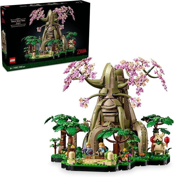 LEGO The Legend of Zelda Great Deku Tree 2-in-1 Set for Adults, Model Build