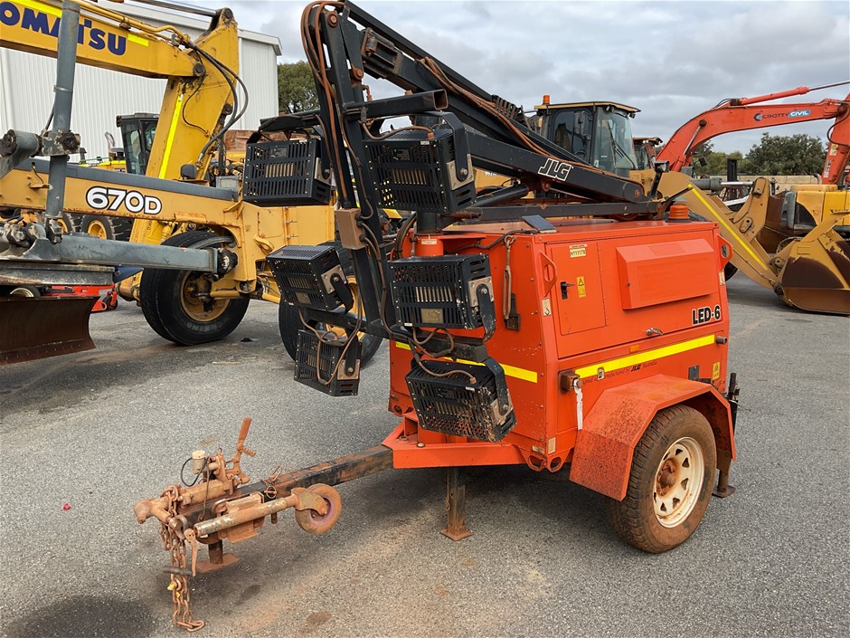 2021 JLG LED-6 Single Light Tower Trailer