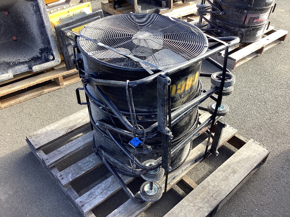 <p>Industrial Drum Fans x 3</p>