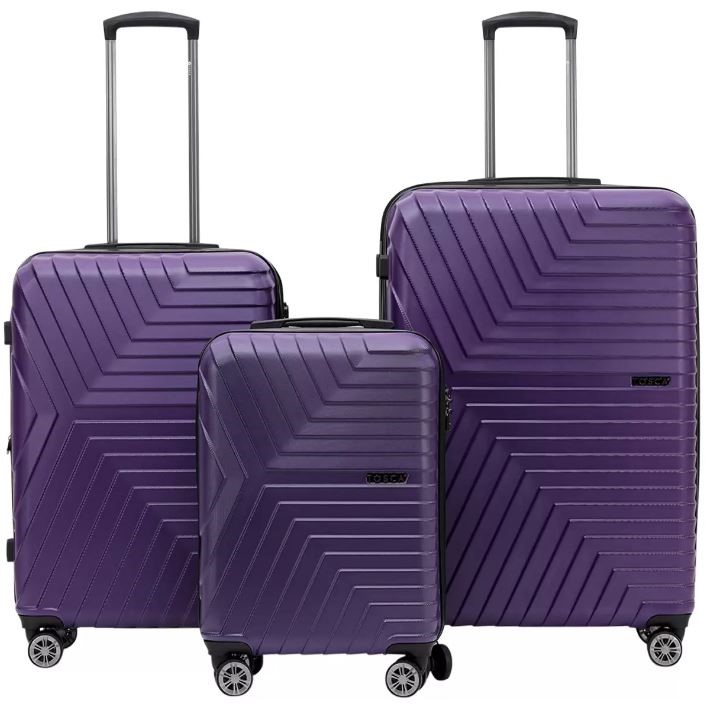 TOSCA Huston 3pc Hardside Luggage Suitcase Set. NB: Minor use, not original
