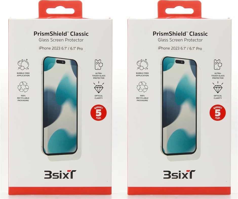 3sixT PrismShield Classic Screen Protector for iPhone 15 / 15 Pro