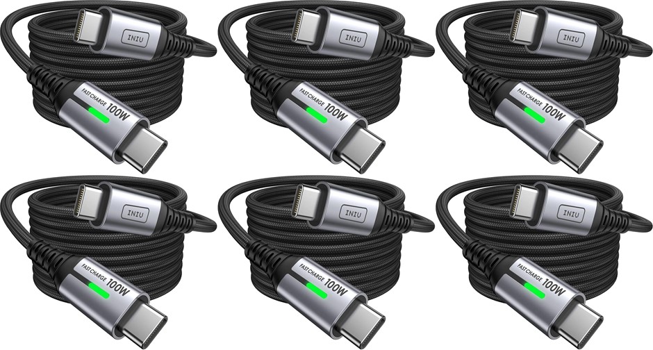 USB C to USB C Cable, INIU 100W PD 5A Fast Charging Type C to Type C Cable