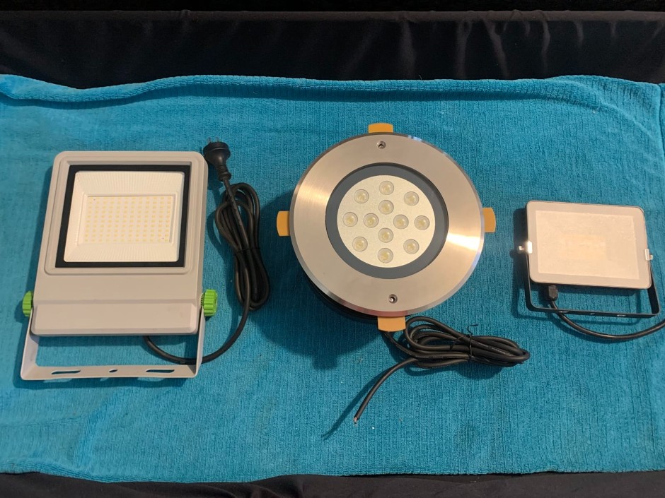 3 x Various LED Lights (Unused)