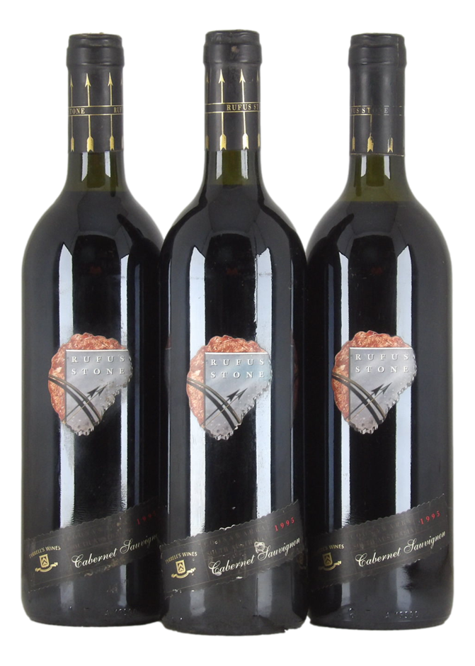 Tyrell's Rufus Stone Cabernet Sauvignon 1995 (3x 750mL)