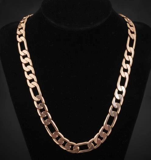 18K/Italy Stamped Rose Gold Filled Chain -55MM-10mm