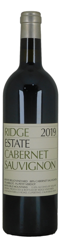Ridge Estate Cabernet Sauvignon 2019 (1x 750mL), California.