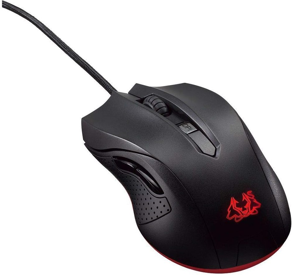 ASUS Cerberus Ambidextrous Optical Gaming Mouse with Four-Stage DPI Switch