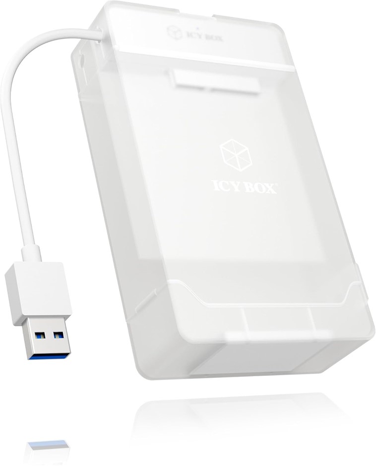 ICY BOX Adapter and Enclosure for 2X 2.5" SATA HDDs/SSDs (IB-AC7032-U3).  B