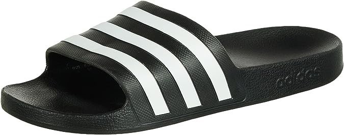 ADIDAS Adilette Comfort Slides, Size US11/UK11, Black/White/Black, F35543.