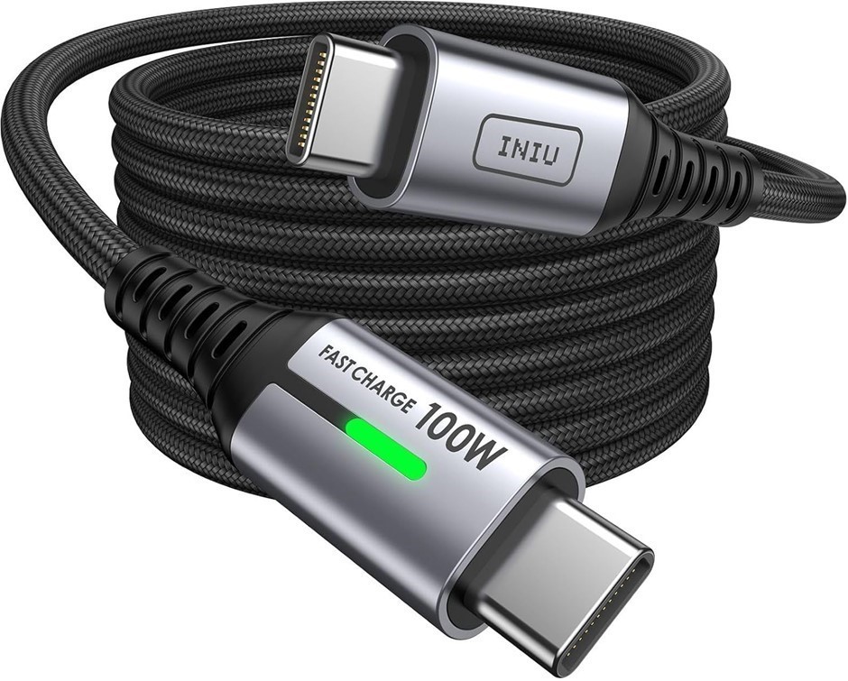USB C to USB C Cable, INIU 100W PD 5A Fast Charging Type C to Type C Cable