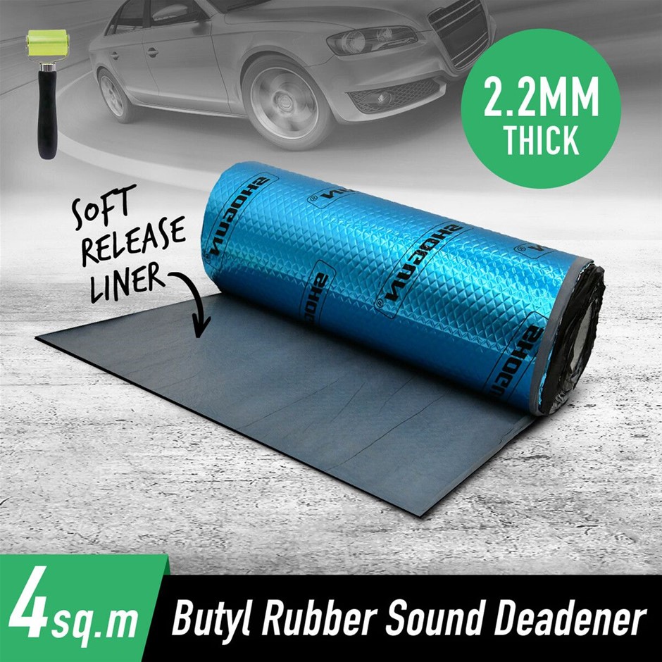 Blue Butyl Car Sound Deadening Mat 2.2mm 50x800cm 4sqm
