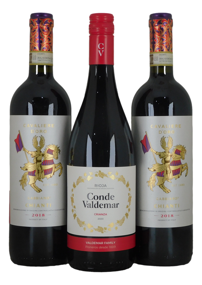 Mixed Imported Red Pack (3x 750mL).