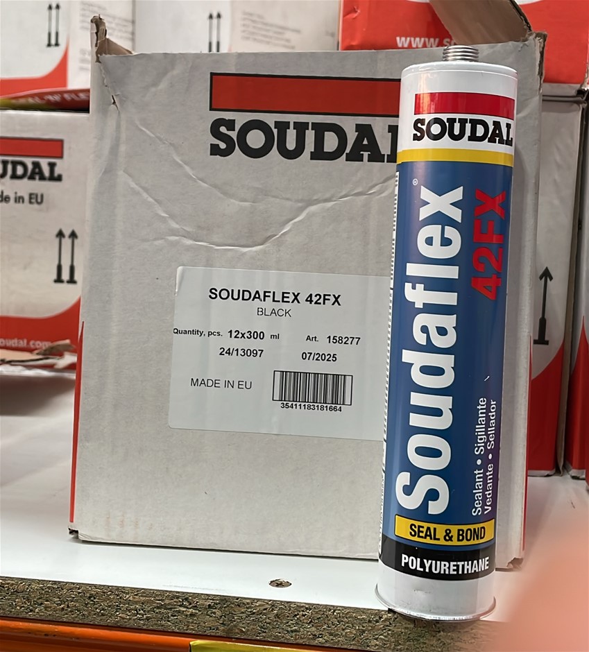 Soudal 158277 Soudaflex 42FX Adhesive Sealant Polyurethane (Box of 12)