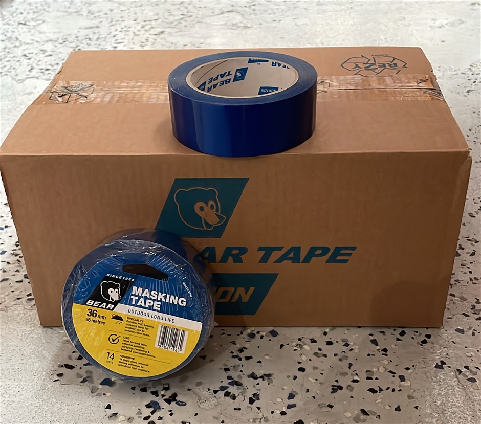 (24 Rolls) Norton Masking Tape - PVC Outdoor Long Life Masking Tape (36mm)
