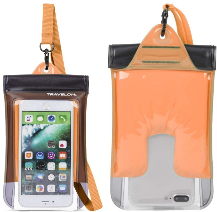 Travelon Waterproof Smart Phone/Digital Camera Pouch, 4.25 x 6.25 ea., Floa