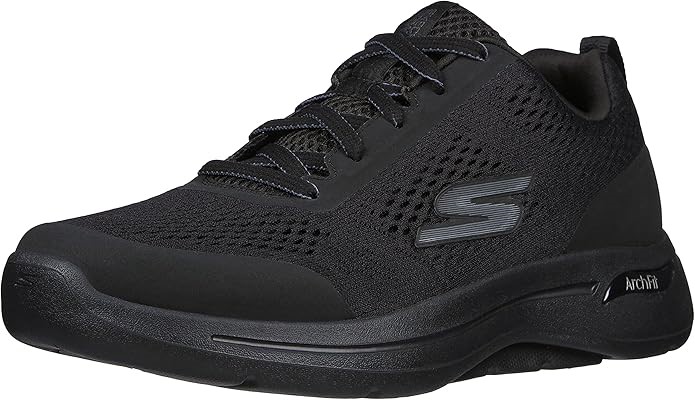 Skechers Men's Go Walk Arch Fit Idyllic Sneaker, Black US9.5/UK8.5