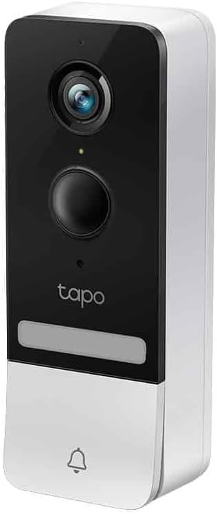 Tapo D230S1 2K 5MP Battery Video Doorbell Wireless, Security Camera Doorbel