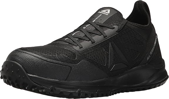 Reebok Men's All Terrain Safety Toe Trail Running Work Shoe, Black, 14 Wide