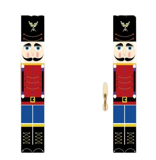 1 Pair Christmas Nutcracker Banner Decorations
