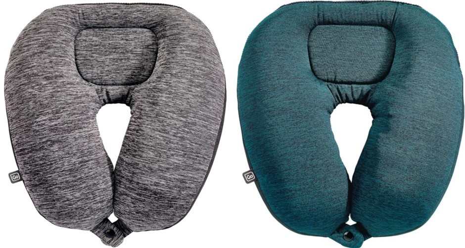 2x Go-Travel Double Decker Dual Bean Neck Pillow