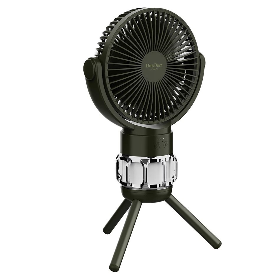LITTLEDAYZ Camping Fan And Light, QW-F33. NB: Minor use, no box, no remote.