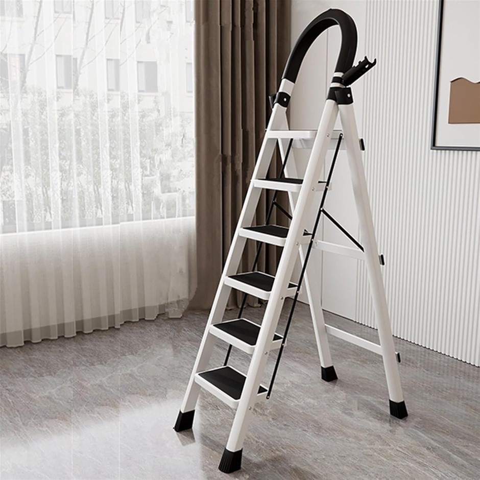 STUSGO Step Ladders, Metal Folding Step Ladder