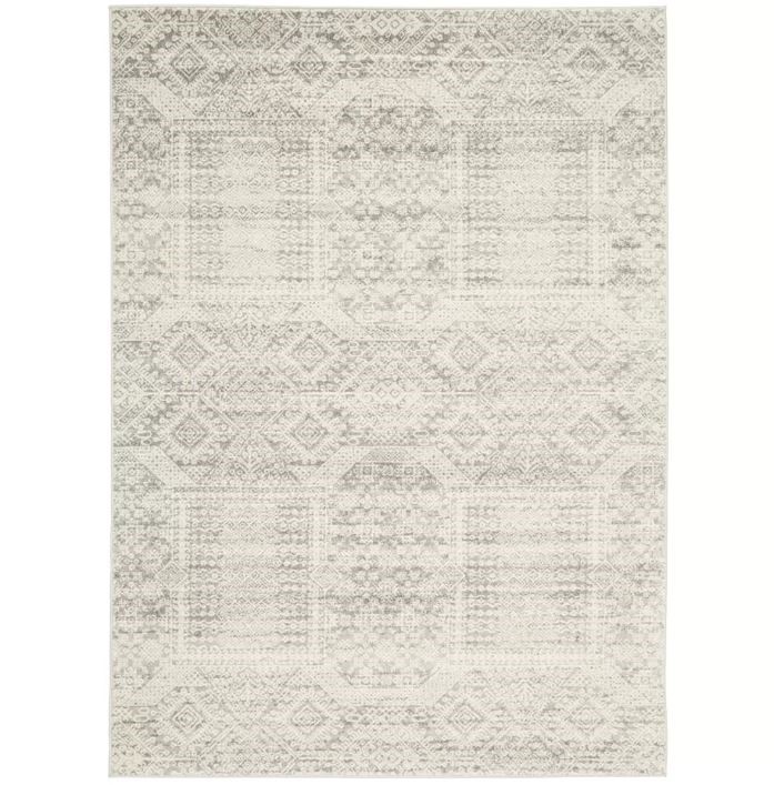 RUG CULTURE Mirage 351 Silver Rug 230 x 160cm, Made In Turkey. NB: Minor us
