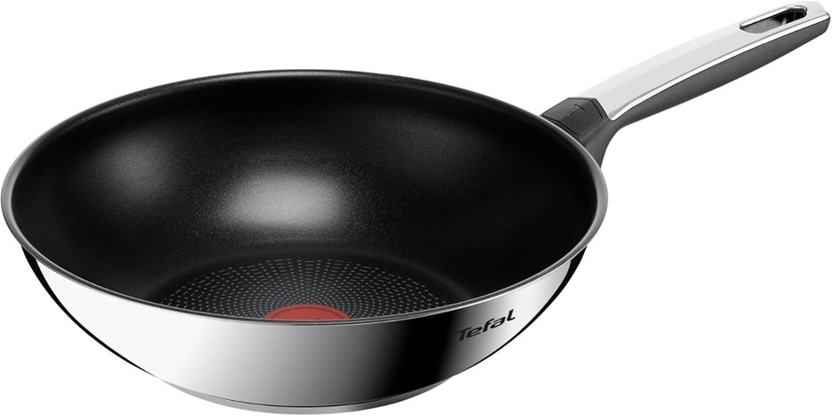 TEFAL Emotion+ Wokpan 28 cm, Premium Stainless Steel.
