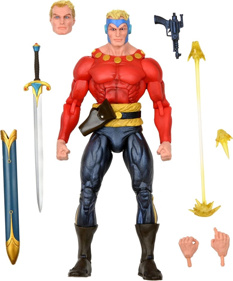 NECA Rubie's Flash Gordon King Features Action Figure, 7-Inch Scale