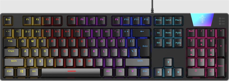 LASER RGB Mechanical Gaming Keyboard,
KB-MEK101-BK.