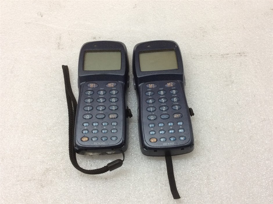 Denso BHT-8000D 4MB Barcode Data Collector (Lot Of 2)