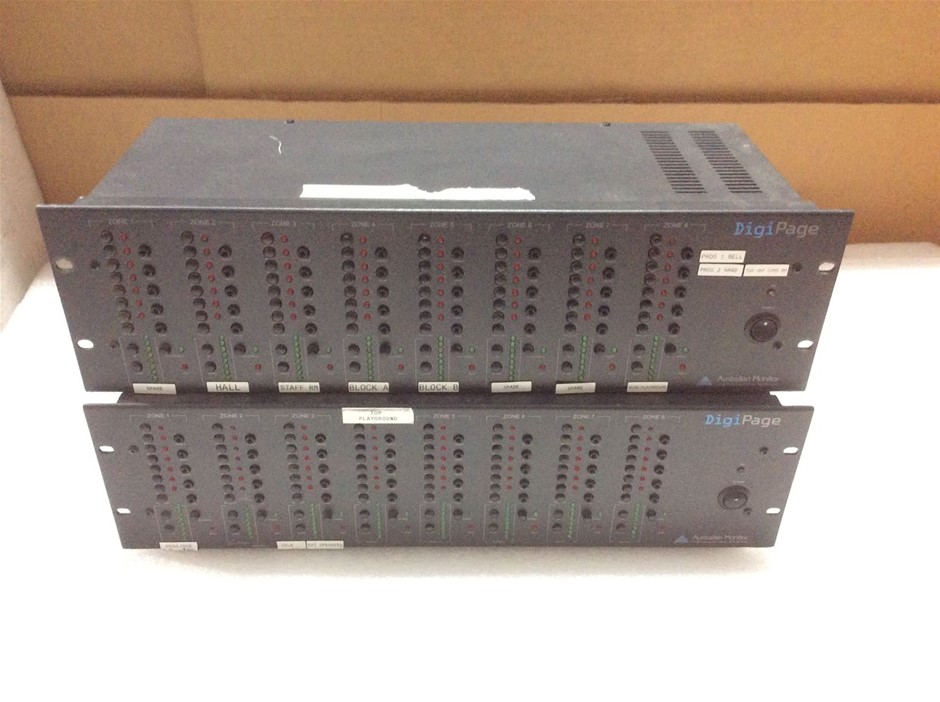 Australian Monitor DigiPage Multi-Zone Paging Controller (Lot of 2)