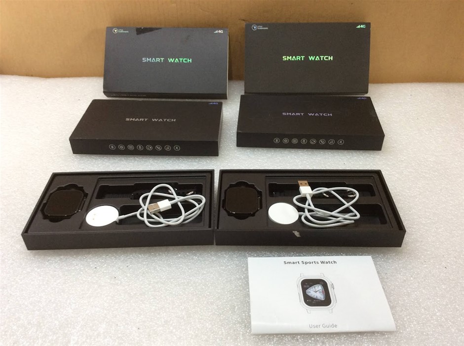 U8 Fourth Generation Smart Watch Black (Lot of 2)
