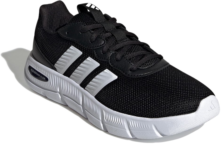 ADIDAS Cloudfoam Flex - Laces Shoes, Size US8.5, Black/White/Black, HQ4960.