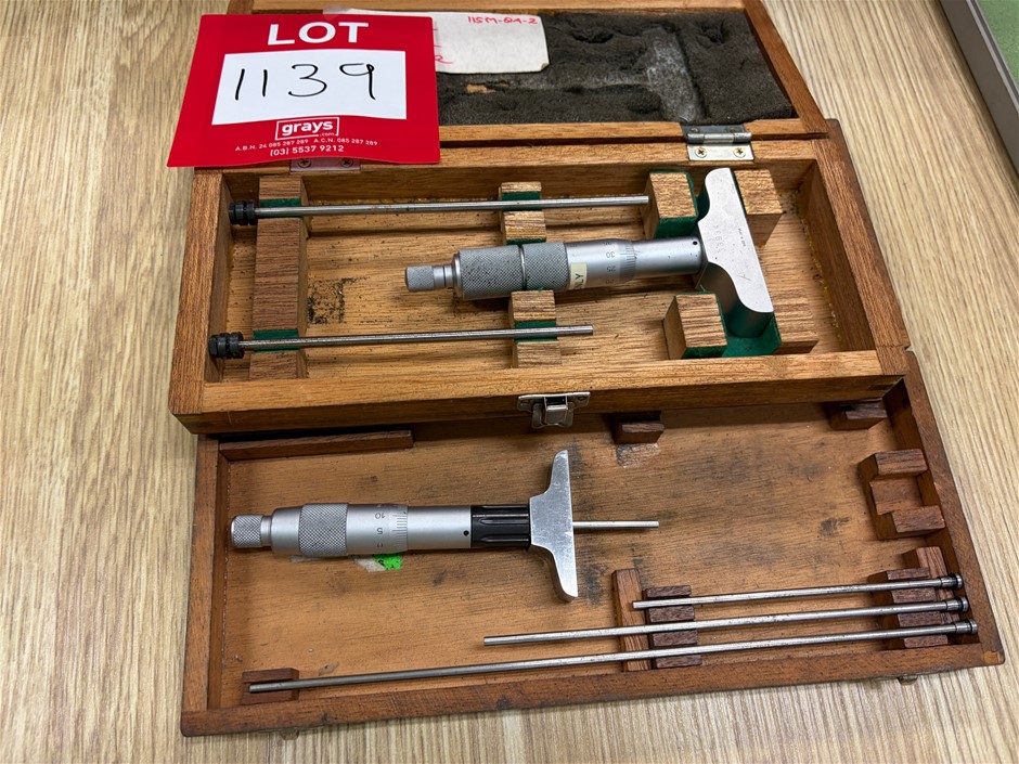 2 x Assorted Depth Micrometers