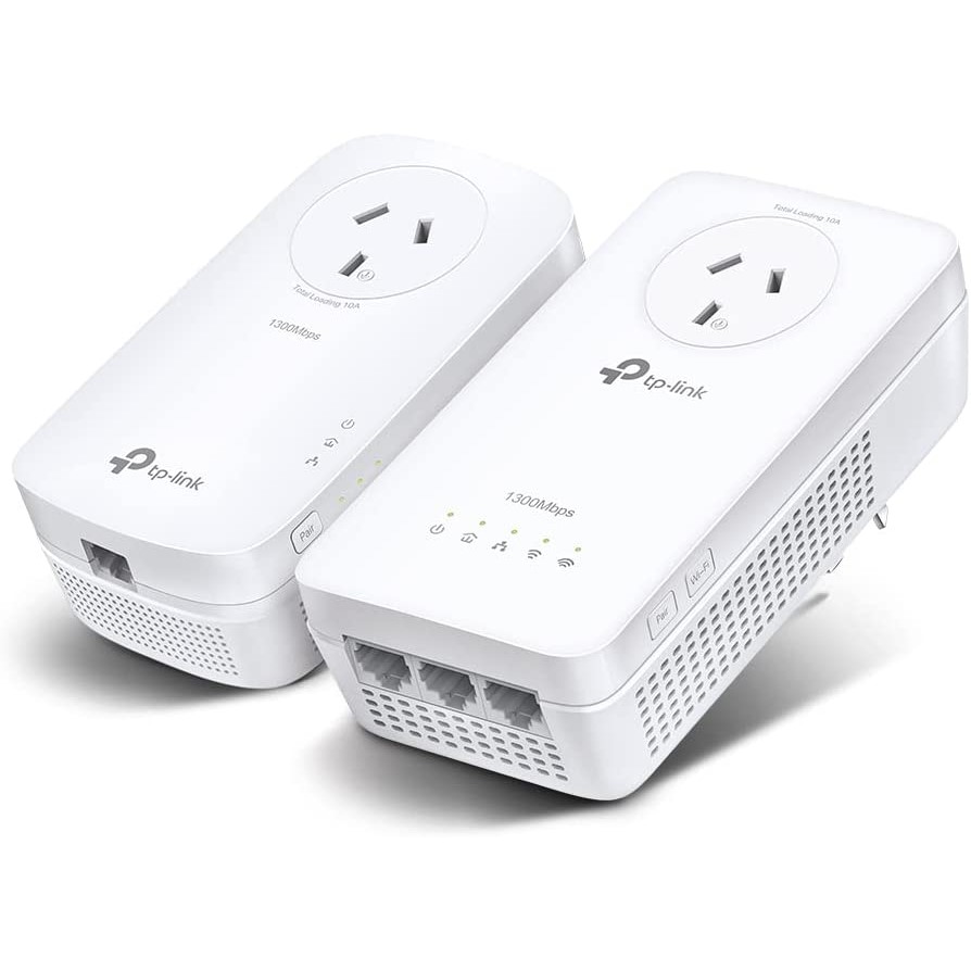 TP-LINK AV1300 Gigabit Passthrough Powerline WiFi Kit, AC1200 Dual Band Wif