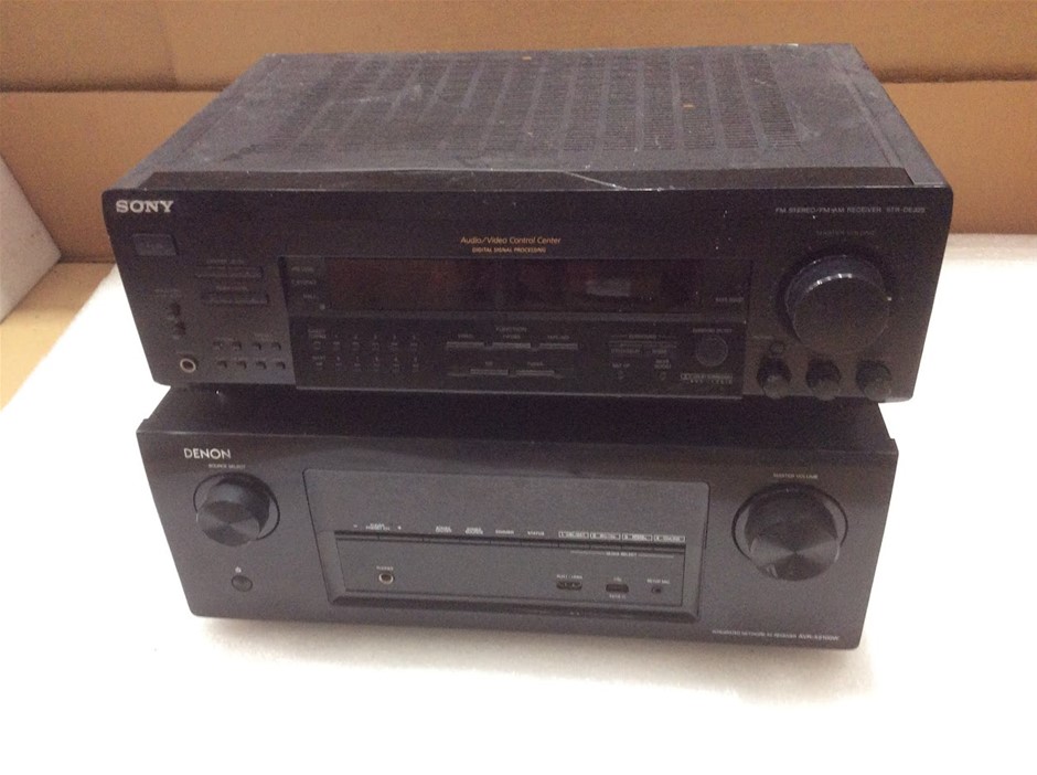 Sony STR-DE325 FM Stereo/FM-AM Receiver+Denon AVR-X2100W AV Receiver