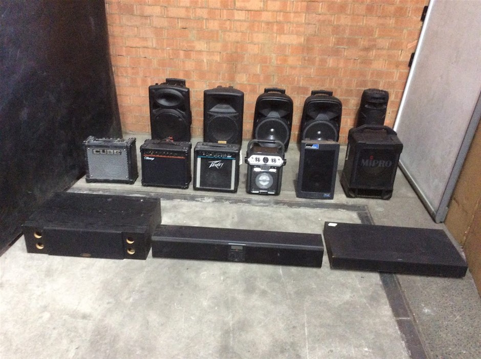 Mixed Audio Equipment Speakers Amplifiers Soundbar PA System