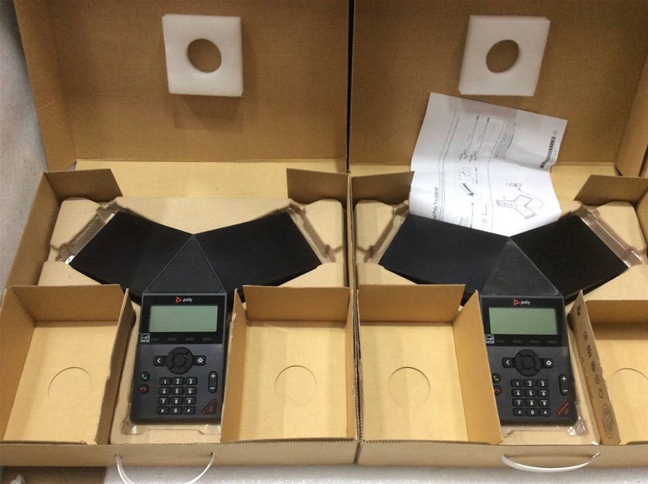 Poly Trio 8300 + Poly RealPresence Trio 8500 Conference Phone (Lot of 3)