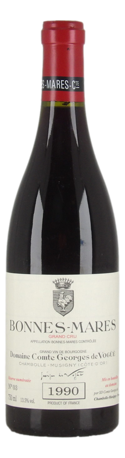 Domaine Comte Georges de Vogue Bonnes Mares 1990 (1x 750mL), Burgundy.