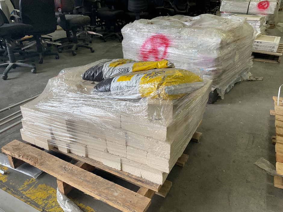 Pallet Consisting of Concrete Bricks