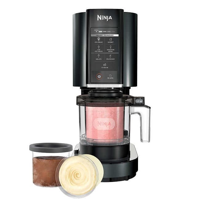 NINJA CREAMi Ice Cream Maker, Black, Model CN305A. NB: minor use