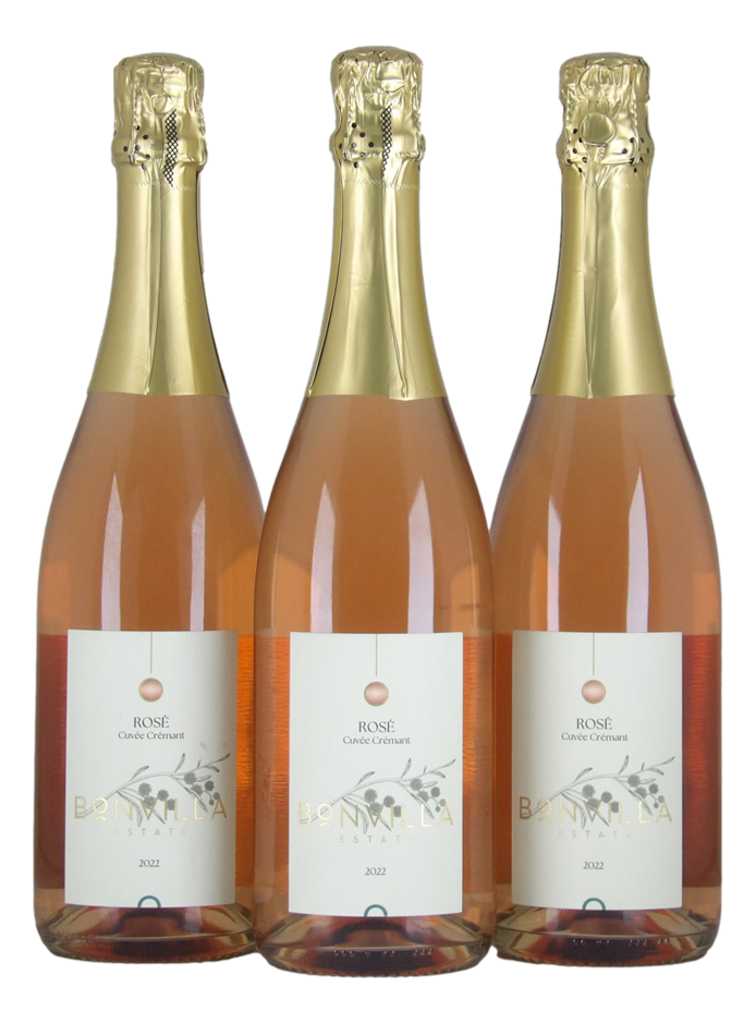 Bonvilla Cuvée Cremant Rosé 2022 (3x 750mL)