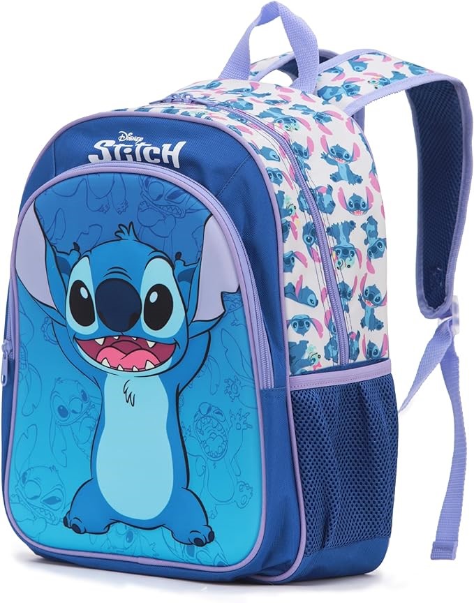 Disney Stitch 15 Inch EVA Backpack, Blue/White, 38 cm (H) X 27 cm (W) X 12