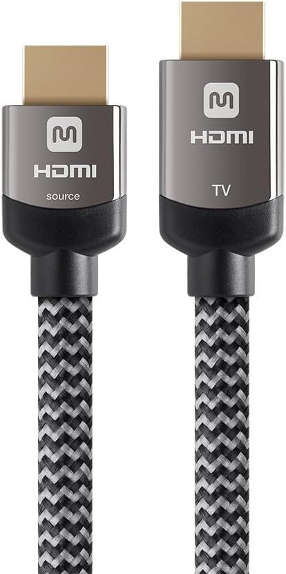 Monoprice 113758 HDMI High Speed Active Cable - 35 Feet - Gray, 4K@60Hz, 18