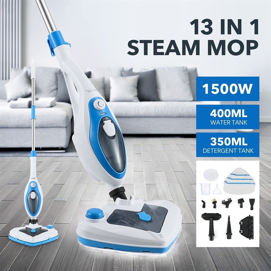 Maxkon 13-in-1 Steam Mop Cleaner 1500W Handheld Floor Carpet Steamer