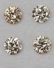0.04 TCW Light Brown 4 round diamond