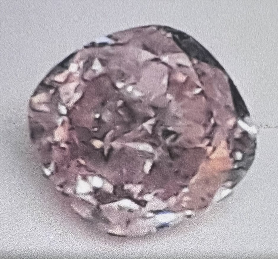 0.29 carat Fancy Pink Diamond 6p West AU Origin Retail Valuation $55,120