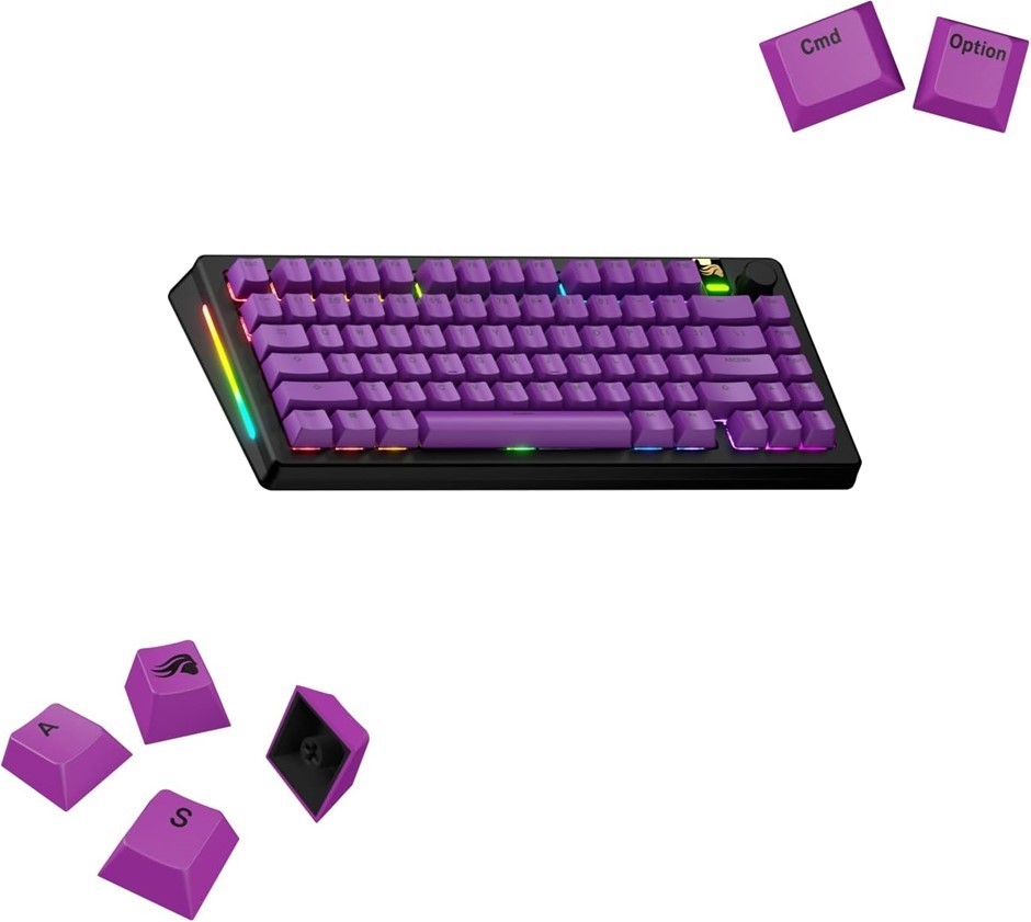 Glorious Gaming - GPBT Basics (PBT Keycaps), 8 Colors, No Fade Dye-Sublimat